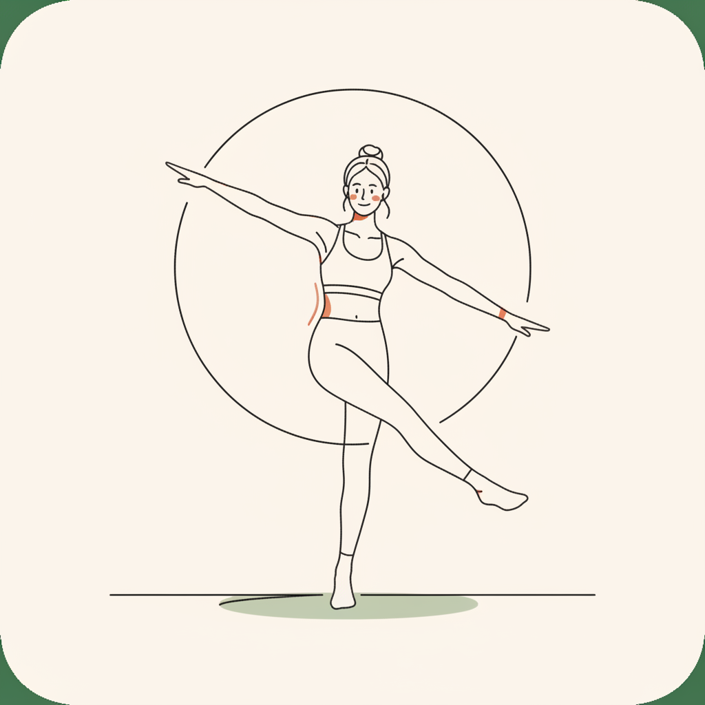 Illustration of Arm Circles and Leg Swings