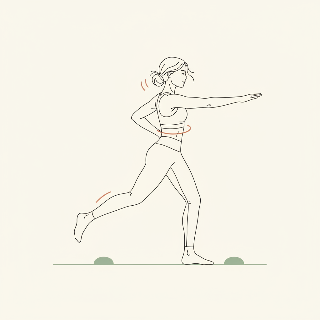 Illustration of Arm Circles & Leg Swings