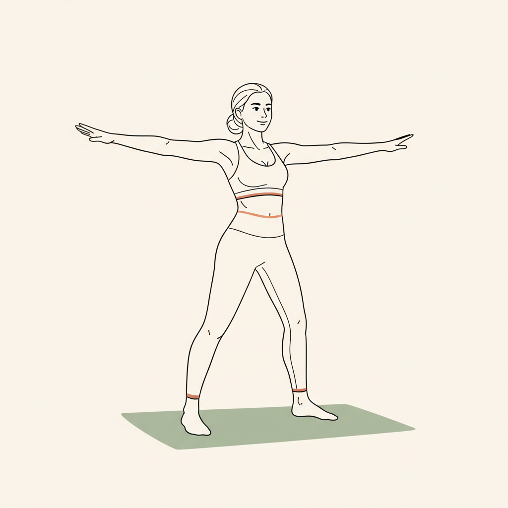 Illustration of Arm Swings and Chest Openers