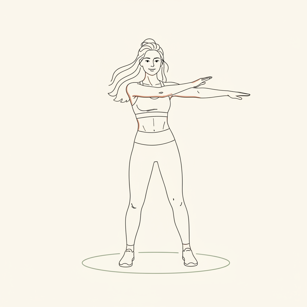 Illustration of Arm Swings (cross body)