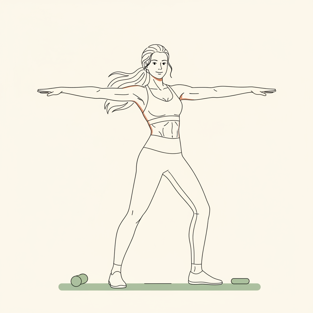 Illustration of Arm Swings & Gentle Twists