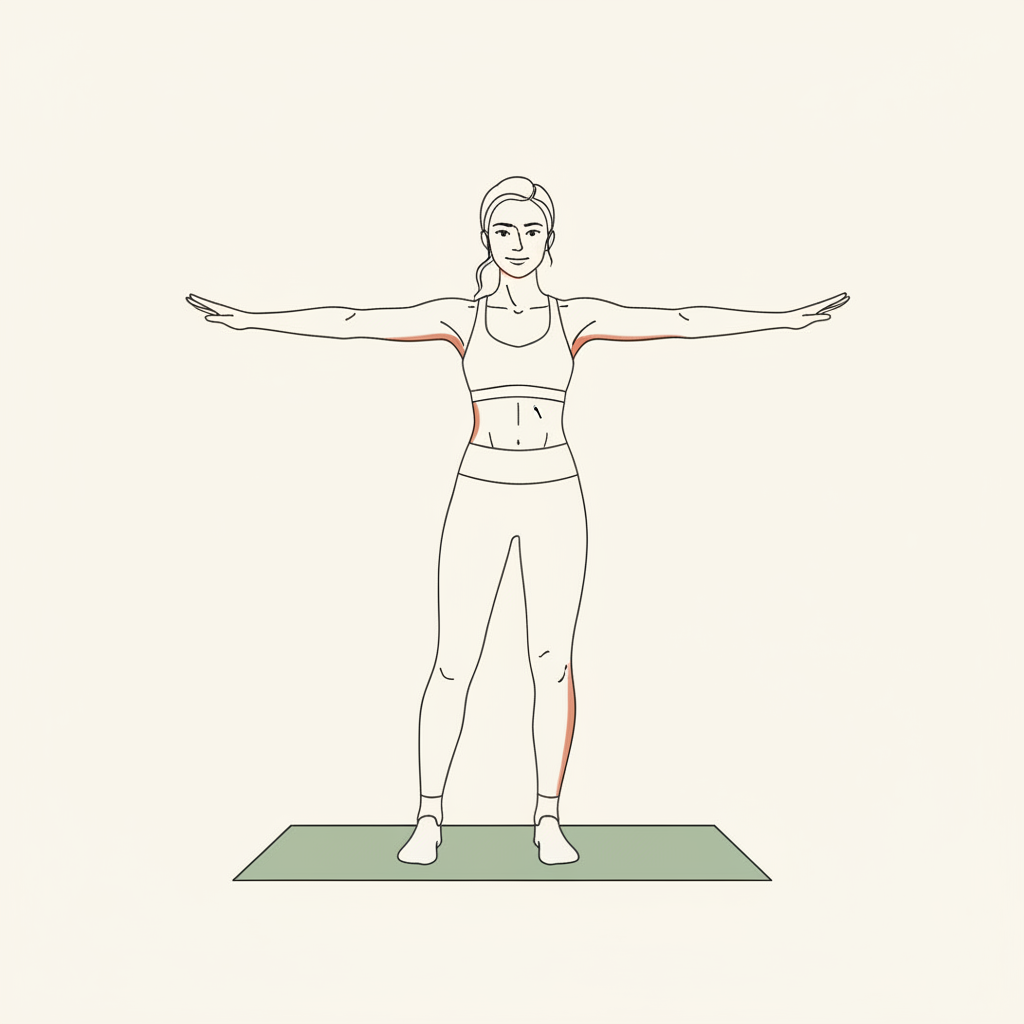 Illustration of Arm Swings (open & close)
