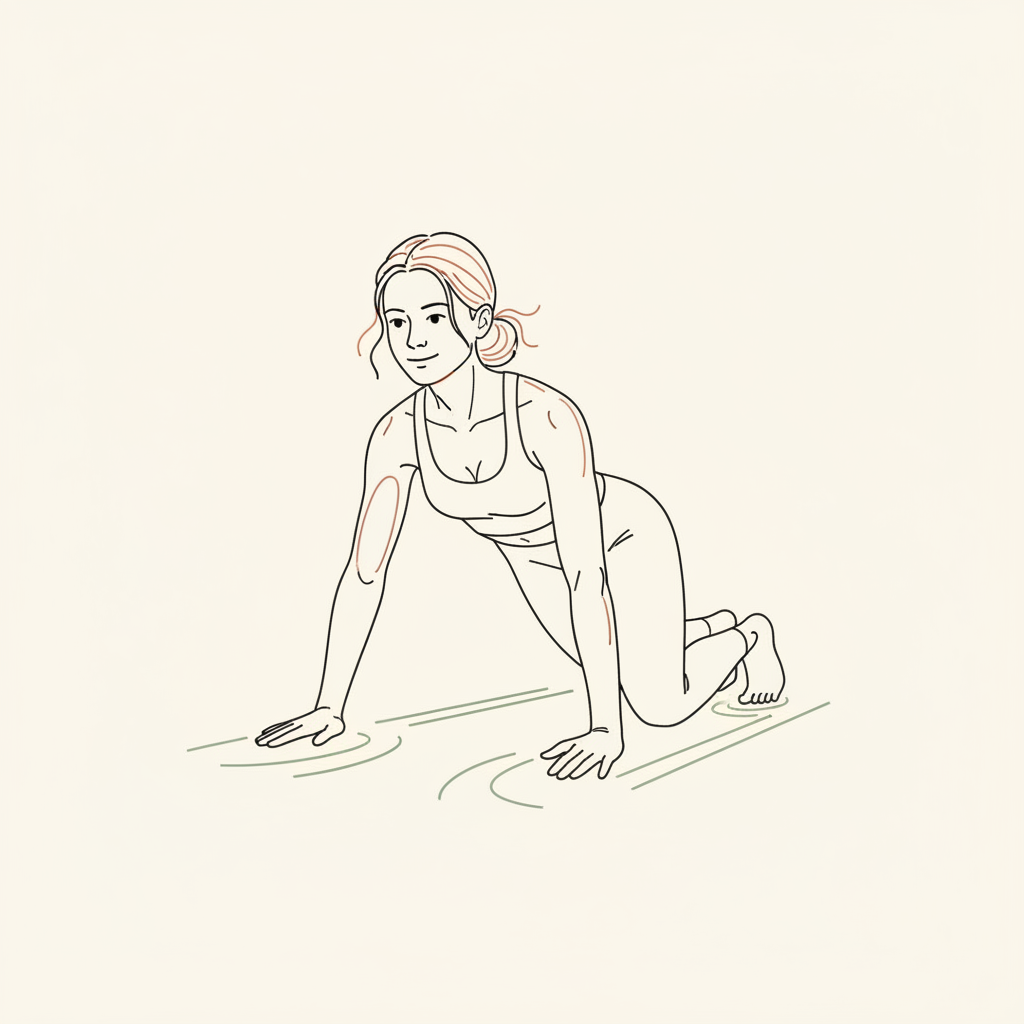 Illustration of Bear Crawl (forward/backward)