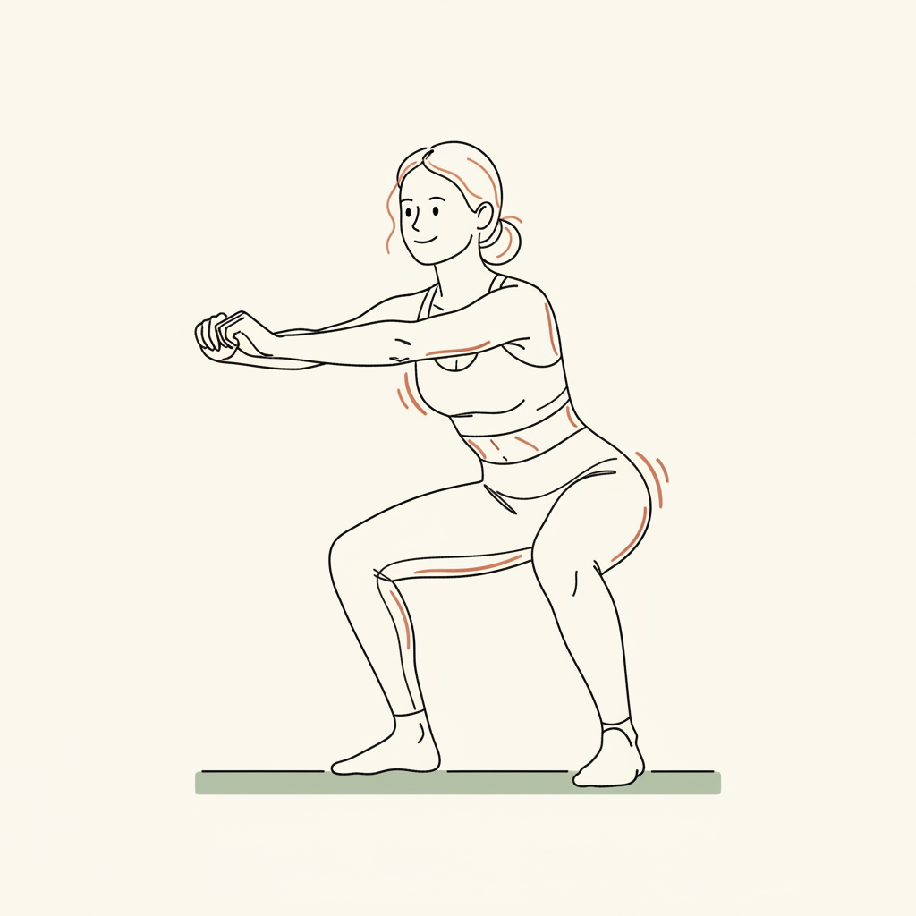 Illustration of Bodyweight Squat