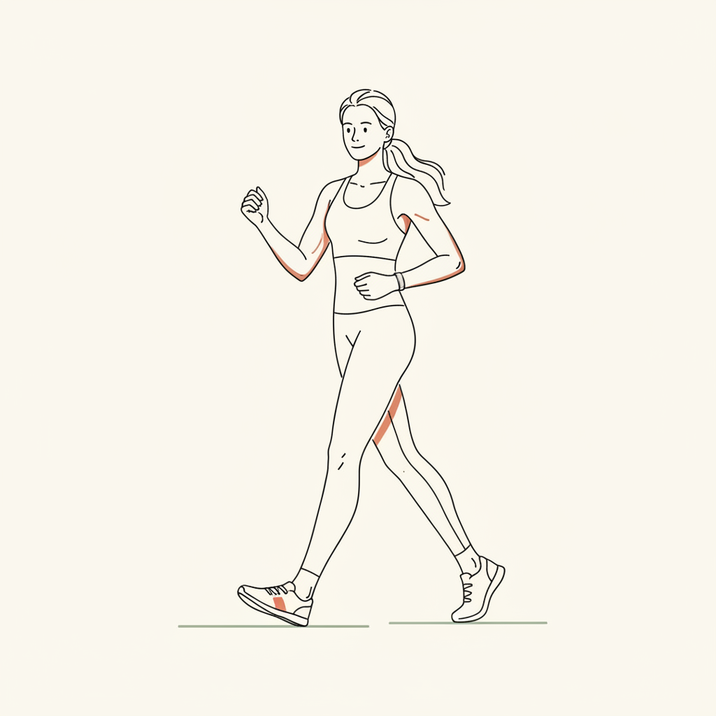 Illustration of Brisk Paced Walk