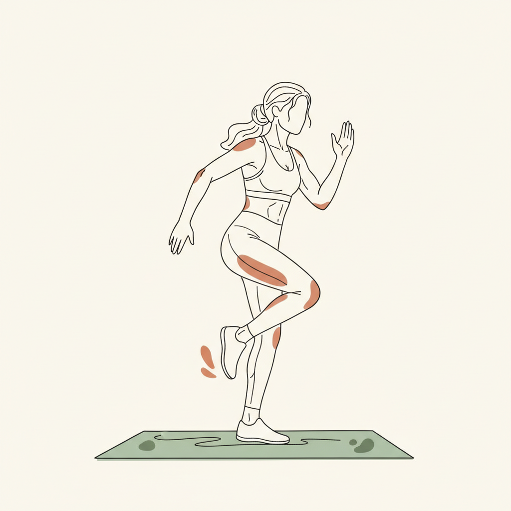 Illustration of Butt Kicks