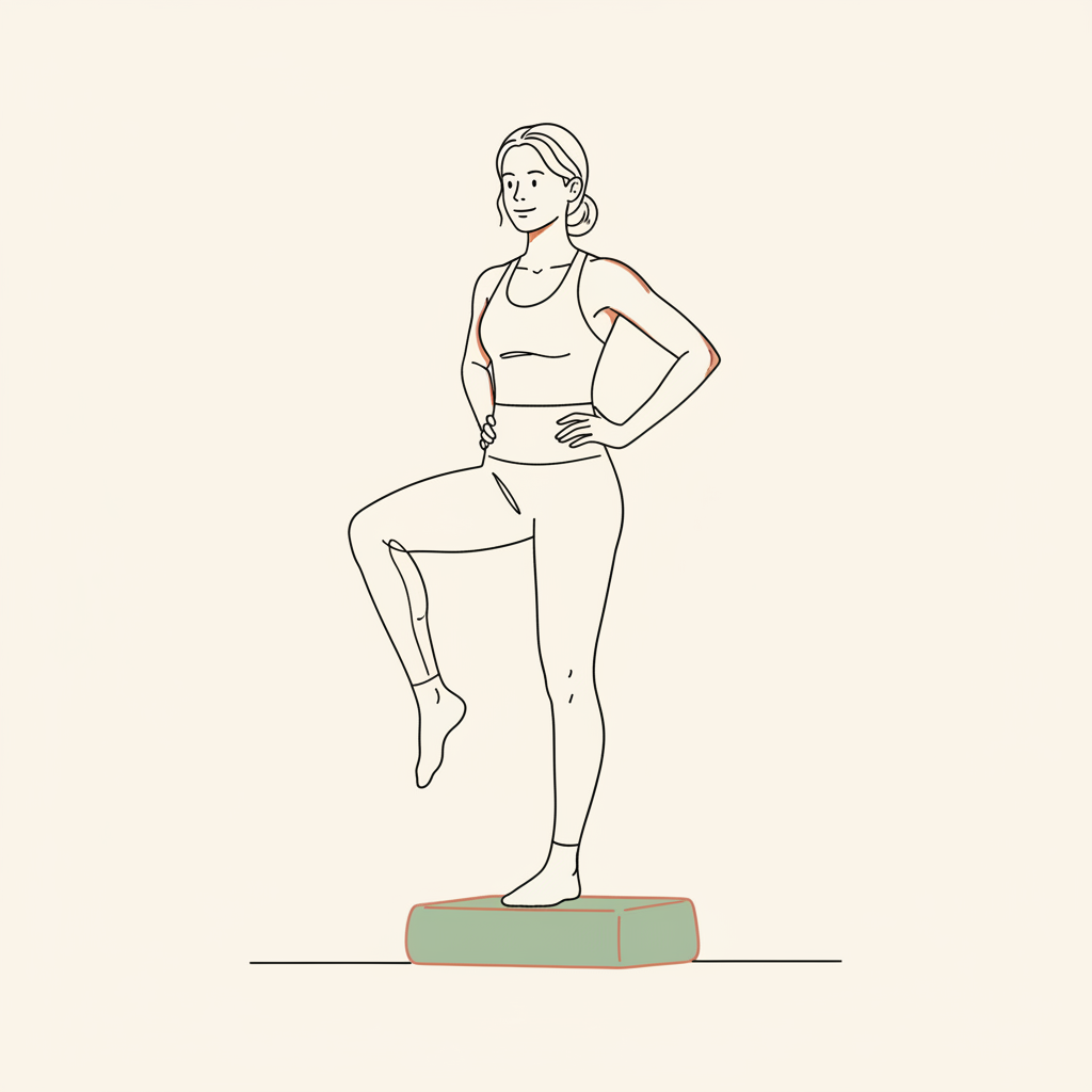 Illustration of Calf Raises (heels elevated)