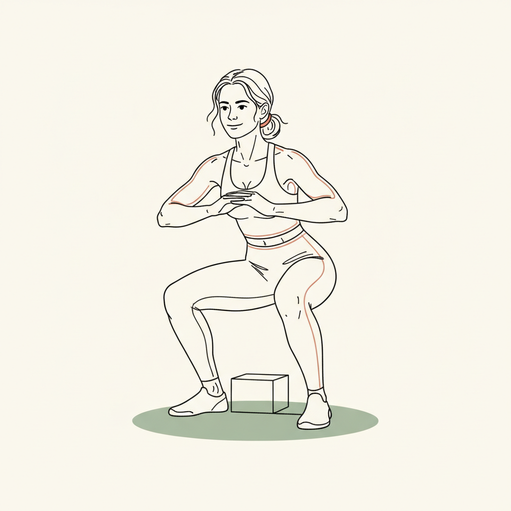 Illustration of Chair Squats
