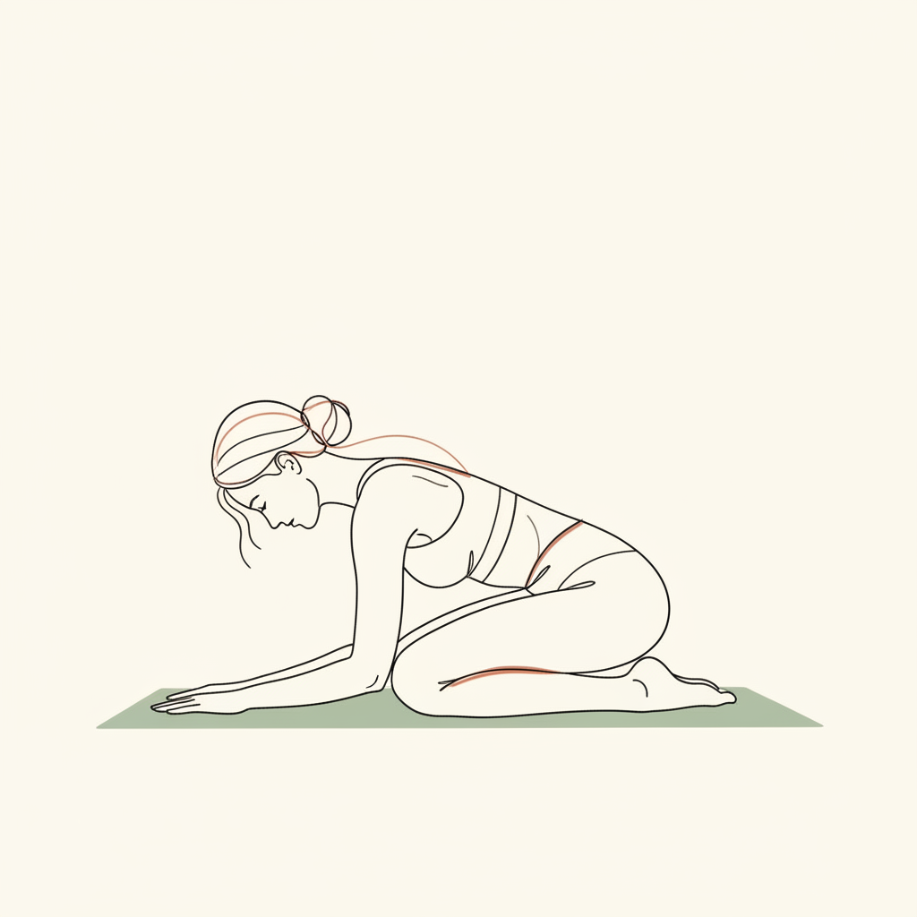 Illustration of Child's Pose Rest
