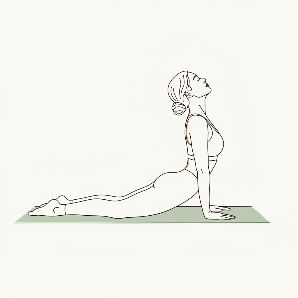 Illustration of Cobra Stretch (gentle)