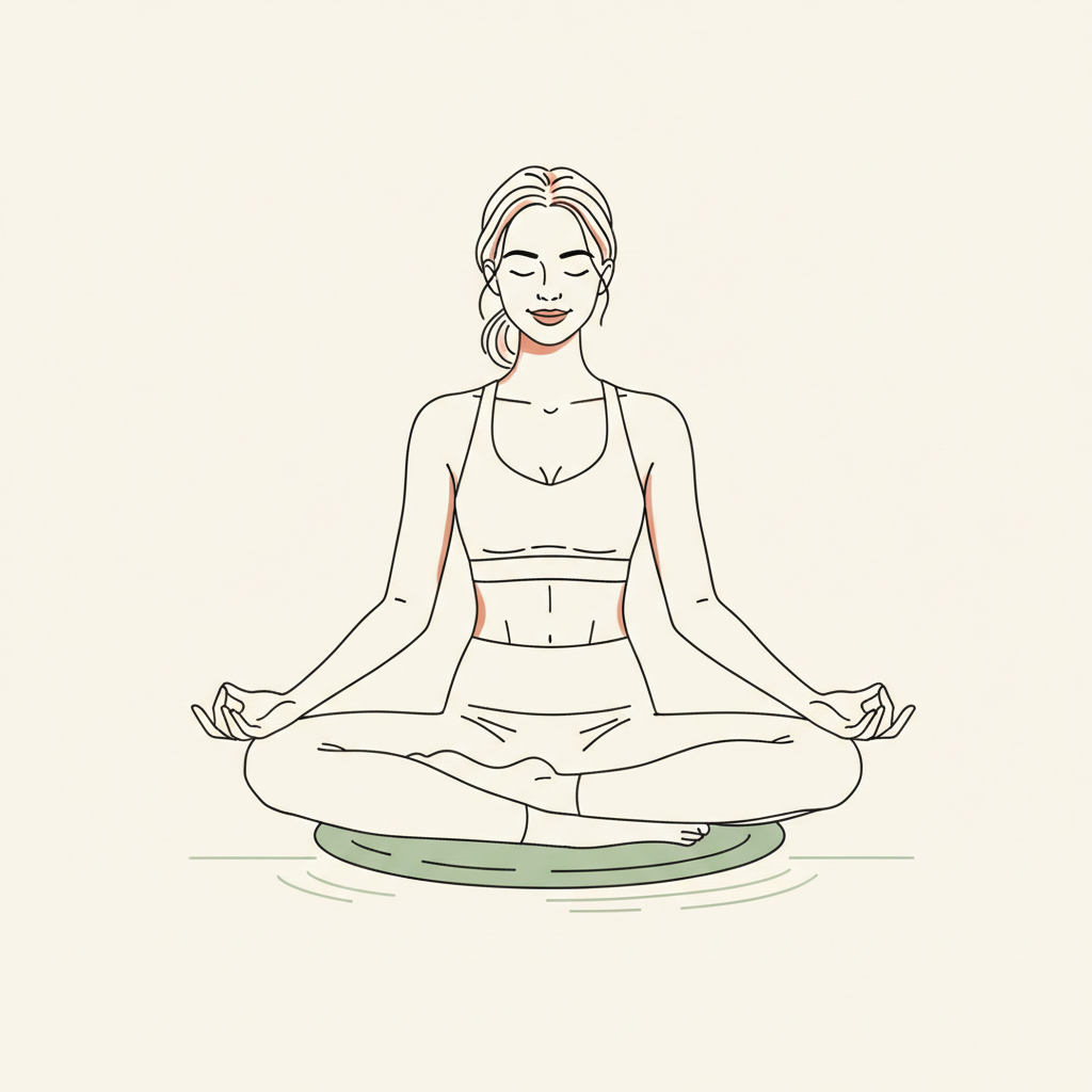 Illustration of Comfortable Seated Meditation