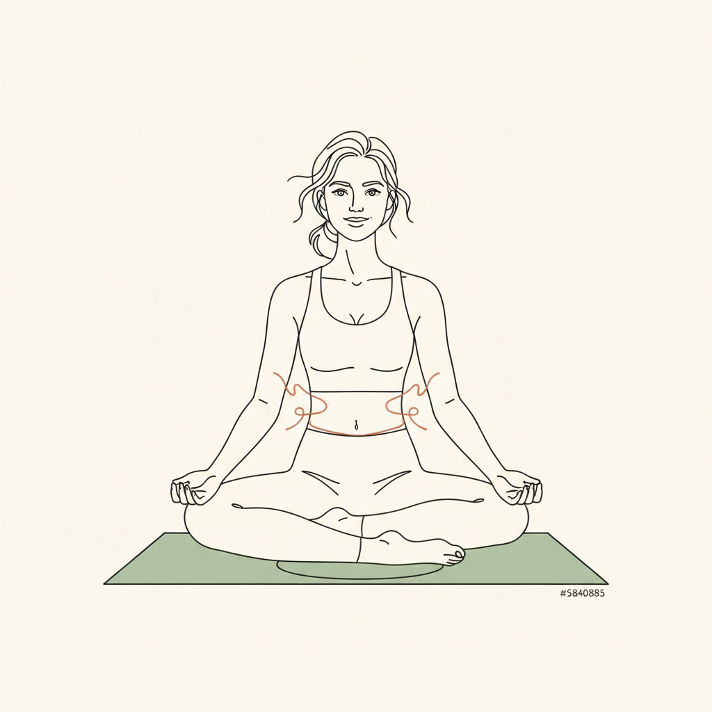 Illustration of Controlled Exhale Breaths