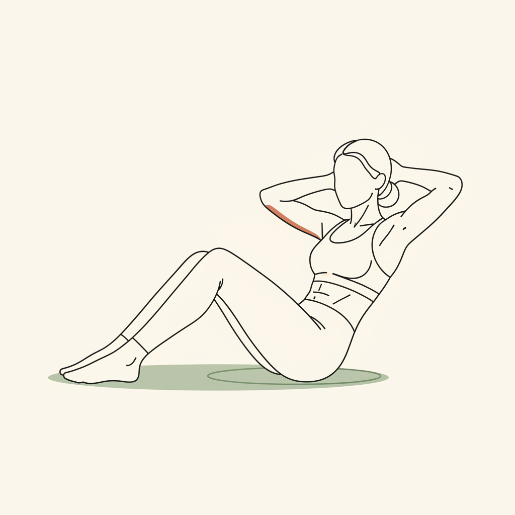 Illustration of Crunches or Sit-ups