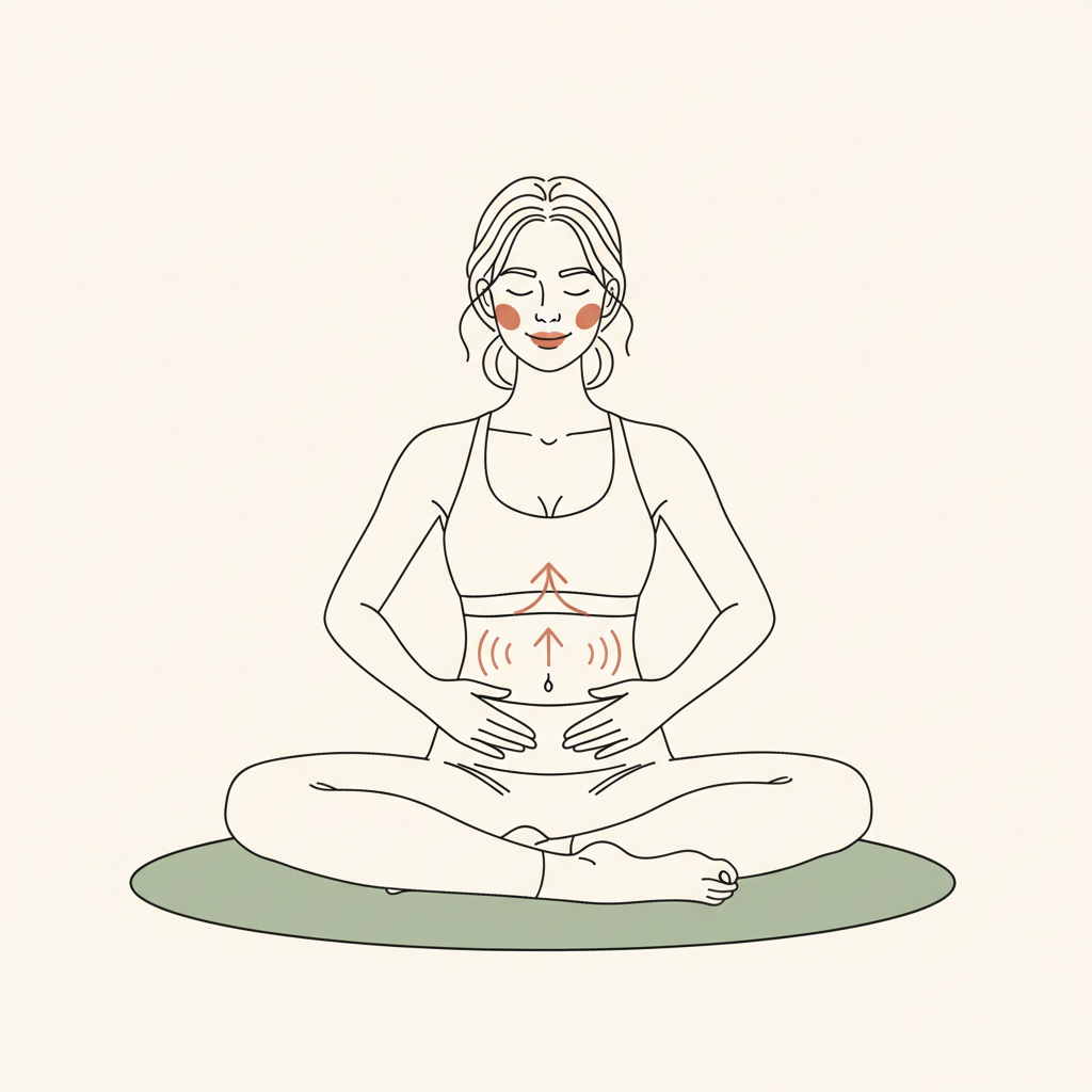 Illustration of Deep Belly Breath