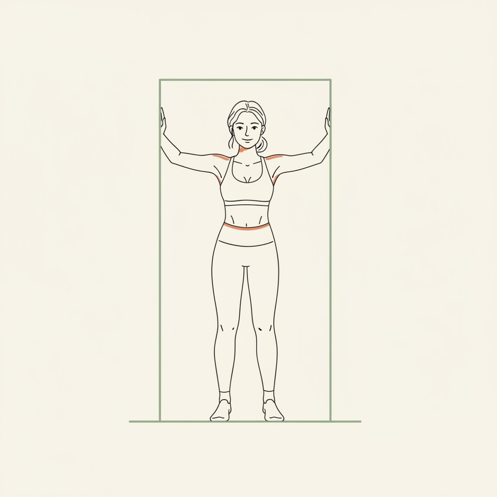 Illustration of Doorway Chest Stretch