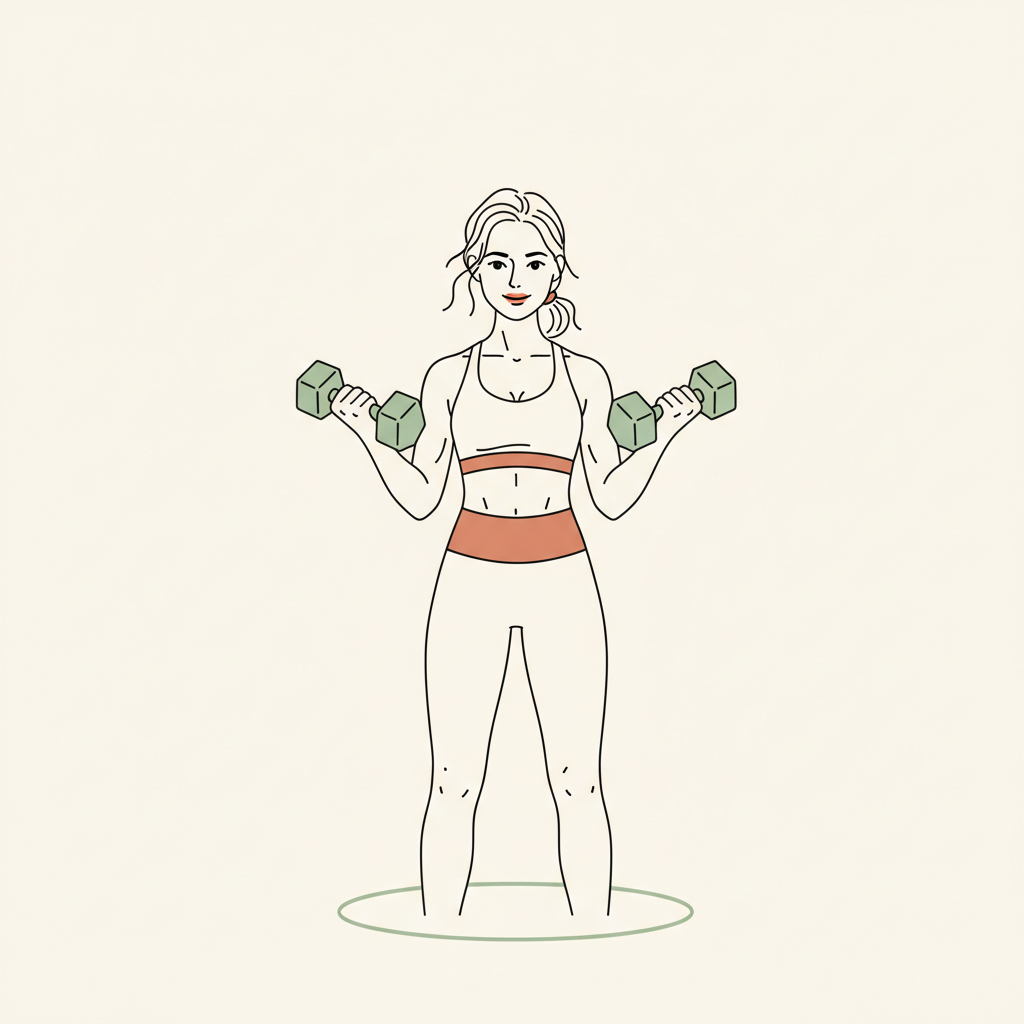 Illustration of Dumbbell Hammer Curl