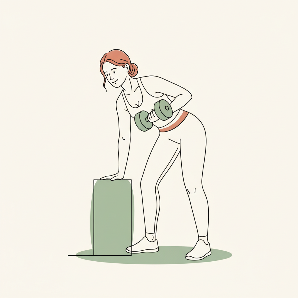 Illustration of Dumbbell Row