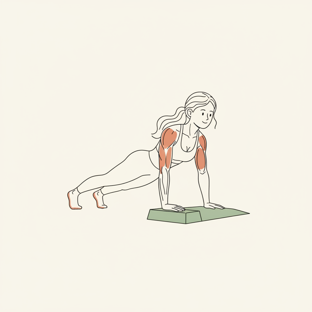 Illustration of Dynamic Inchworm with Push-Up