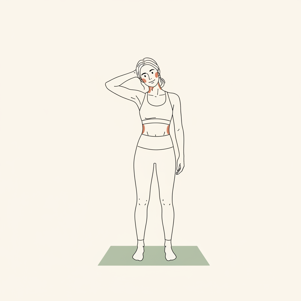 Illustration of Gentle Neck Stretches