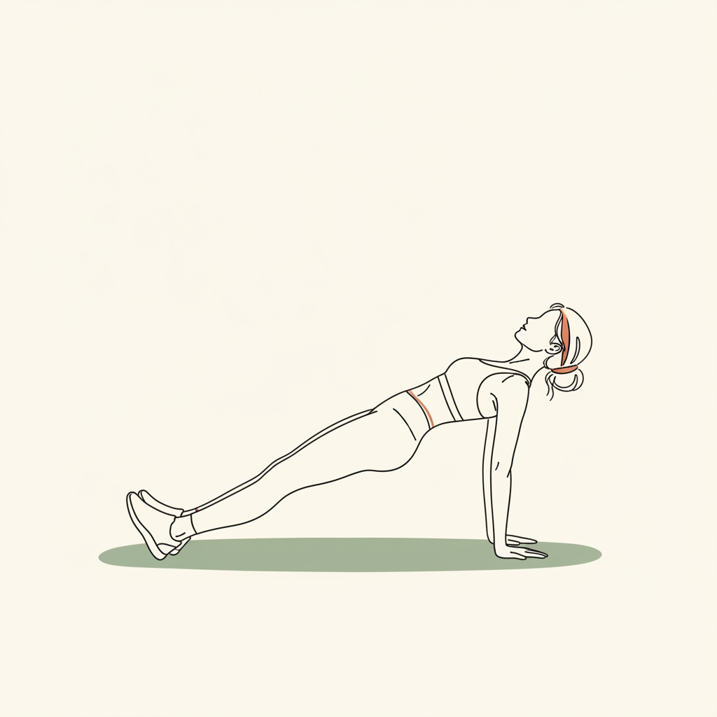 Illustration of Glute Bridges (bodyweight)