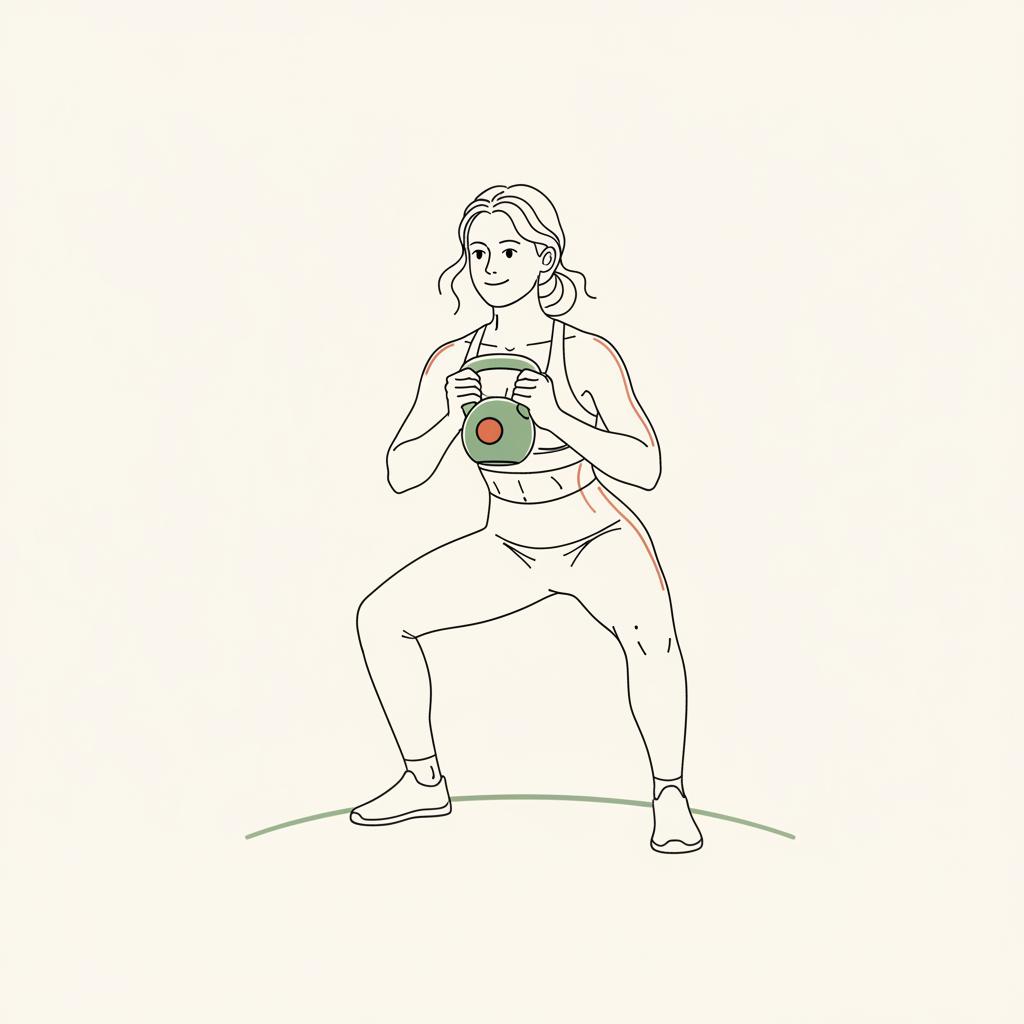 Illustration of Goblet Squat