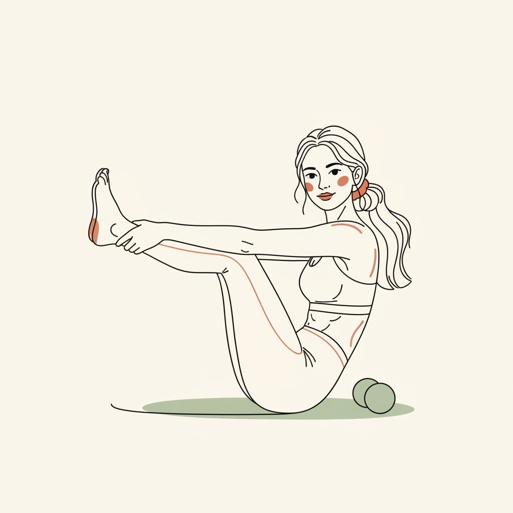 Illustration of Happy Baby Pose