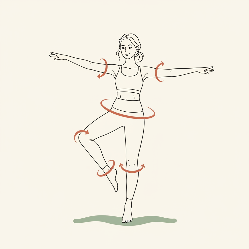 Illustration of Joint Rotations (ankles, knees, hips, shoulders)