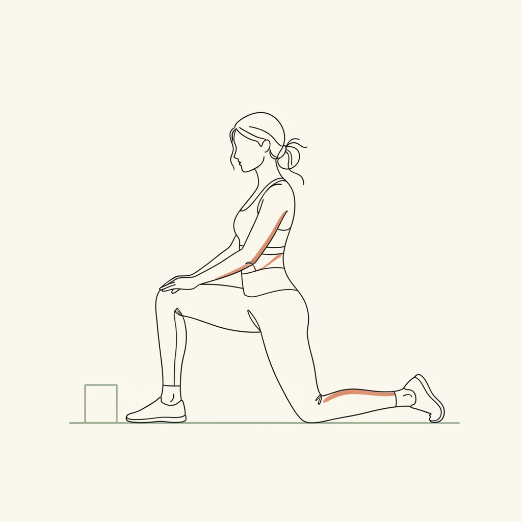 Illustration of Kneeling Hip Flexor Stretch