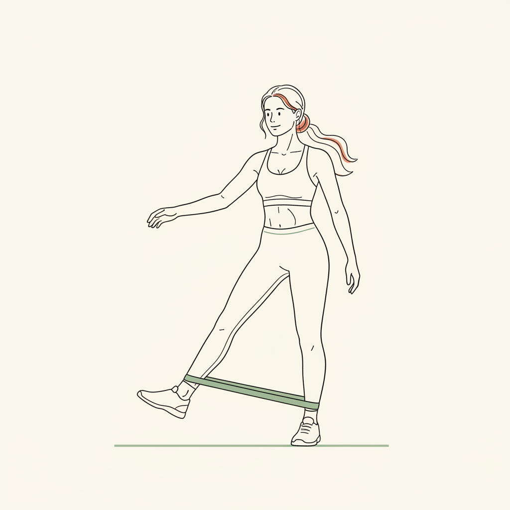 Illustration of Lateral Band Walk