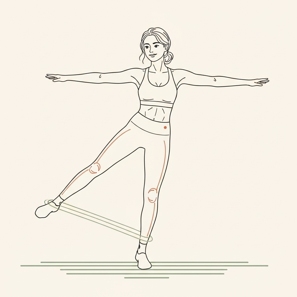 Illustration of Leg Swings (forward/back & side to side)