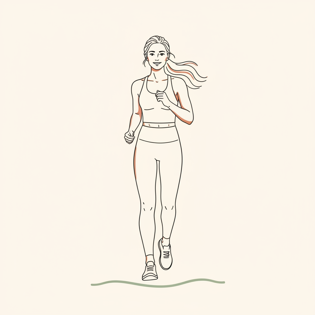 Illustration of Light Jogging or Marching in Place