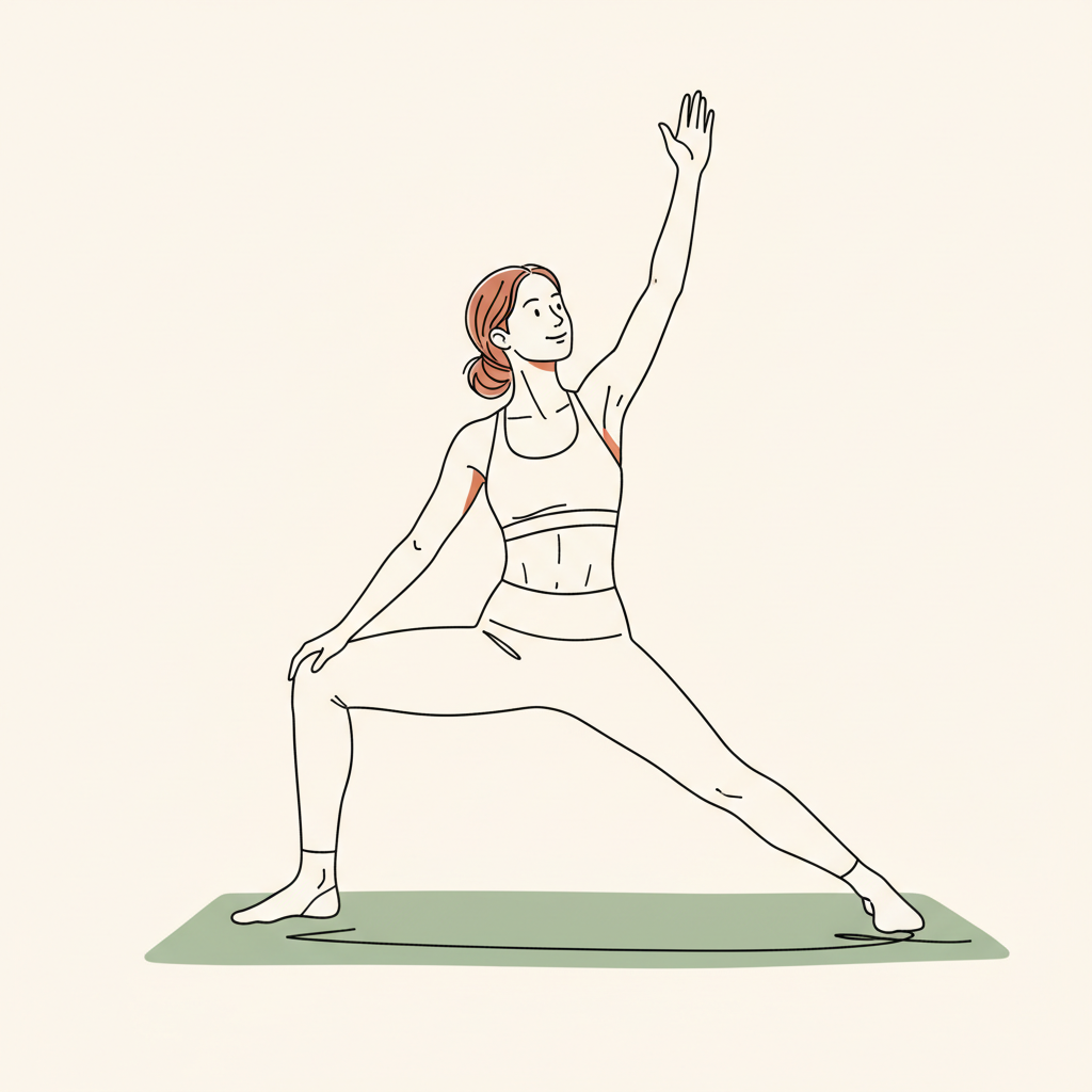 Illustration of Low Lunge with gentle twist