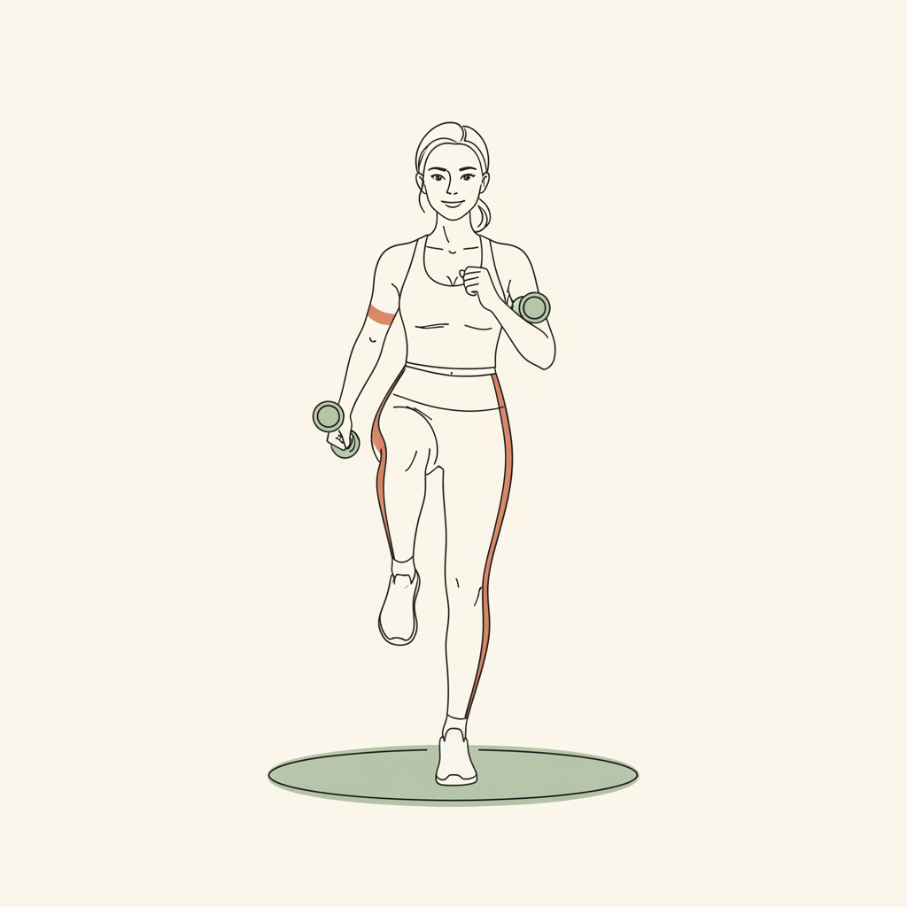 Illustration of Marching in Place