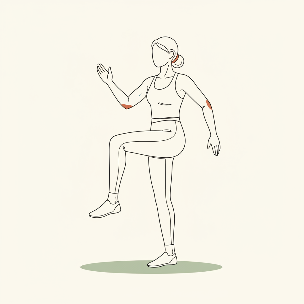 Illustration of Marching in Place (slow)