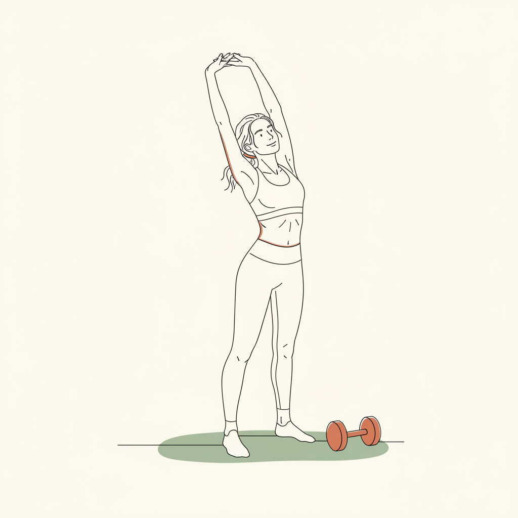 Illustration of Overhead Arm Reach