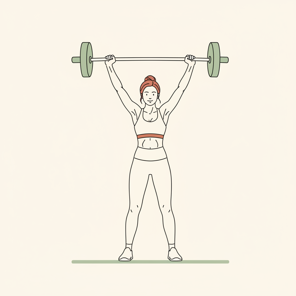 Illustration of Overhead Press (Standing)