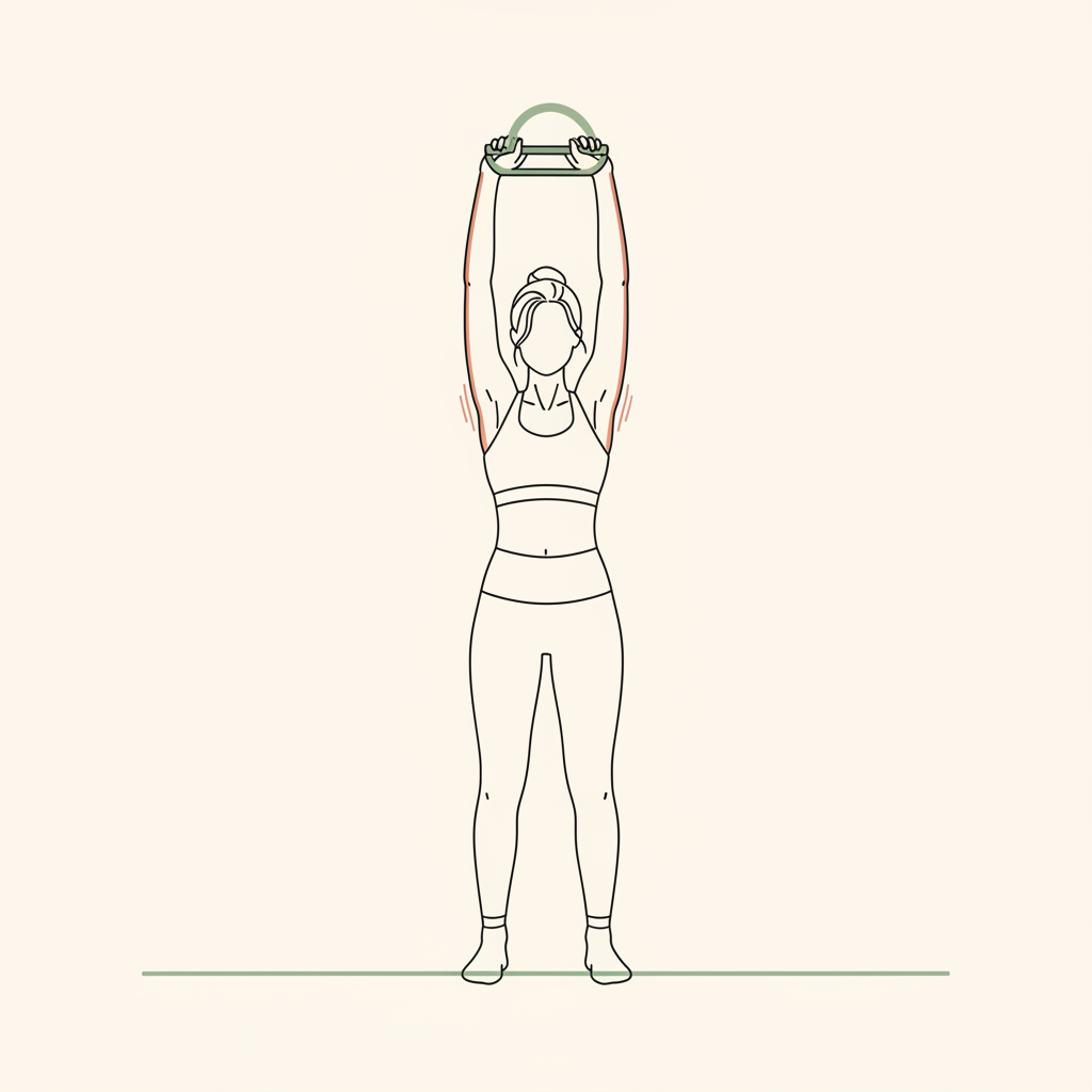 Illustration of Overhead Reach & Scapular Depression