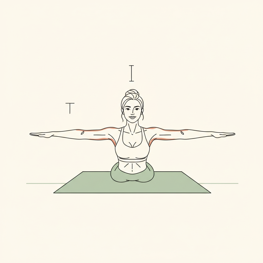 Illustration of Prone T/Y/I Raises