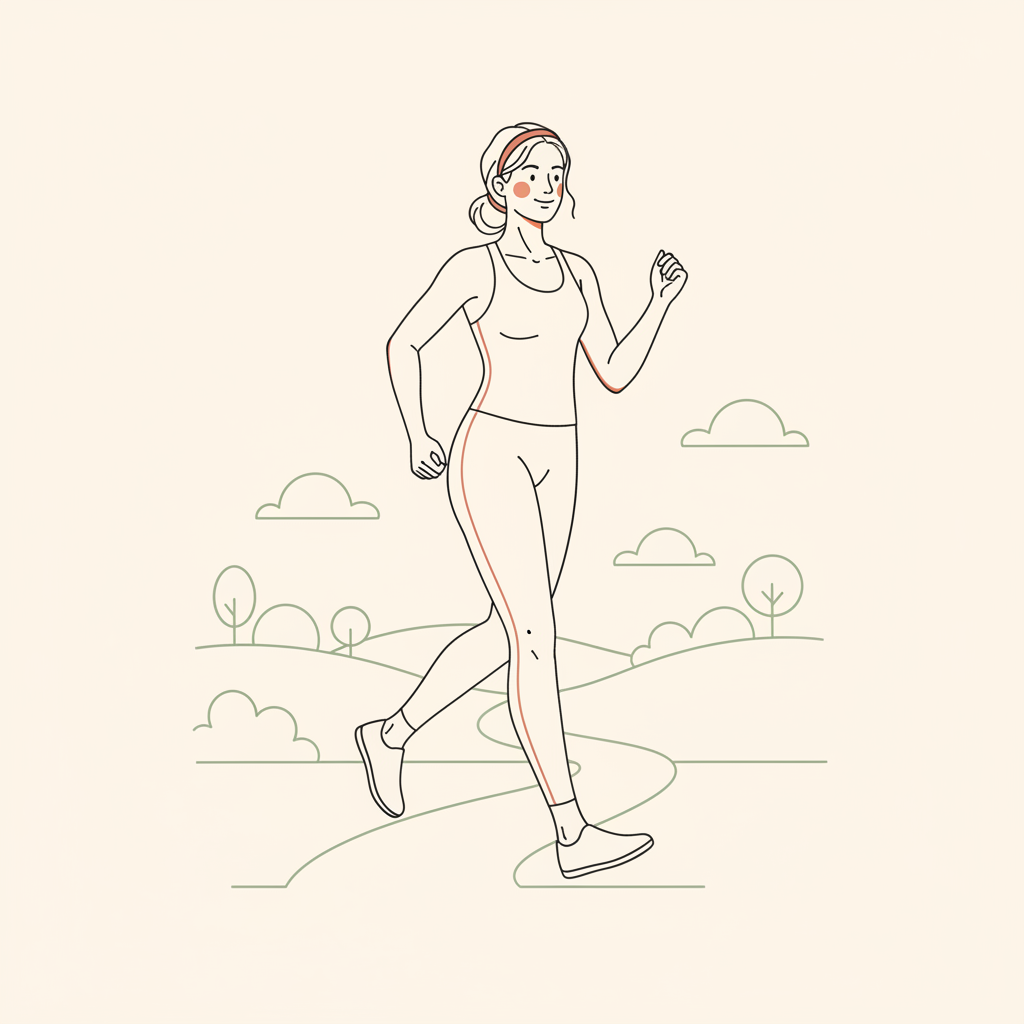 Illustration of Purposeful Walk (enjoy your surroundings!)