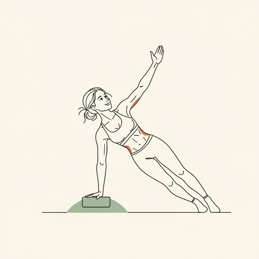 Illustration of Push-up with Rotation