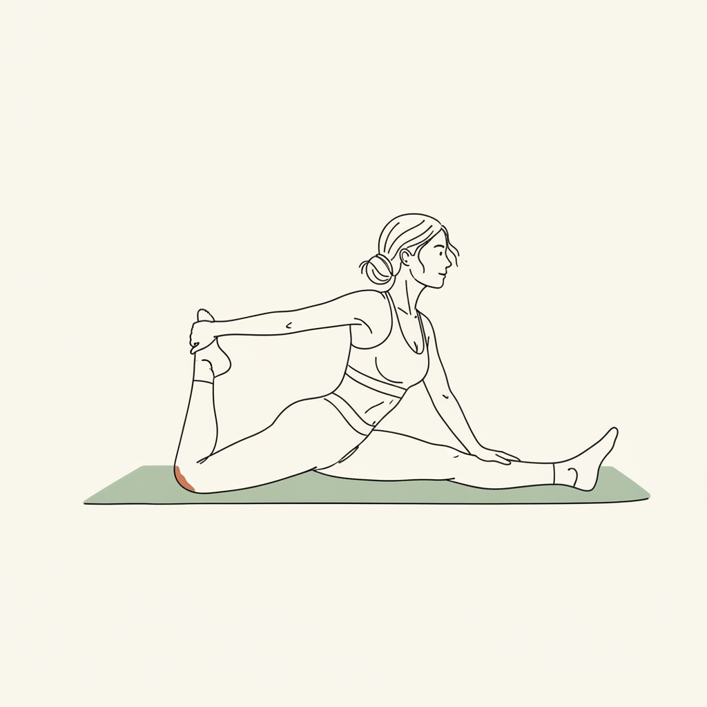 Illustration of Quad Stretch (prone)