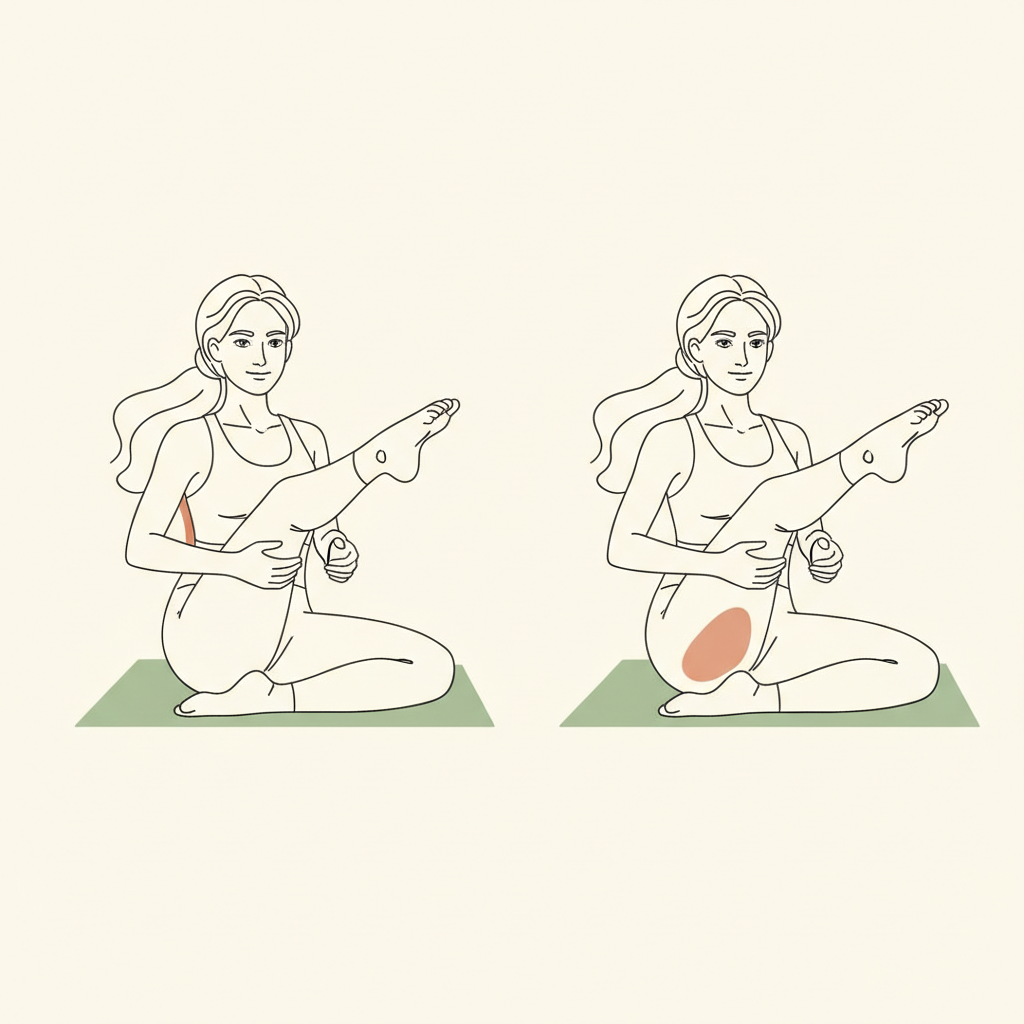Illustration of Reclined Figure Four (right & left)