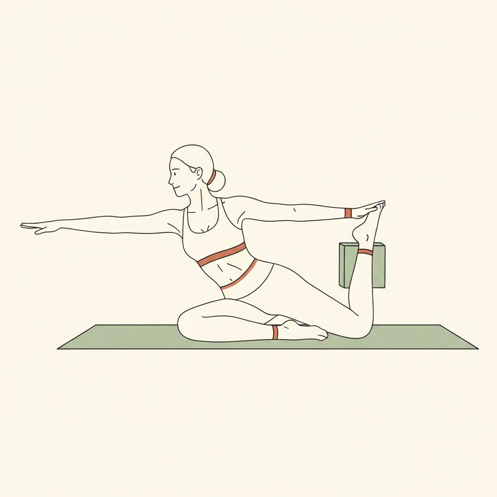 Illustration of Reclined Spinal Twist with Support (right & left)