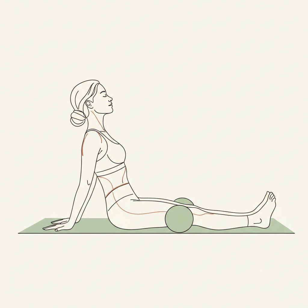 Illustration of Reclining Bound Angle Pose