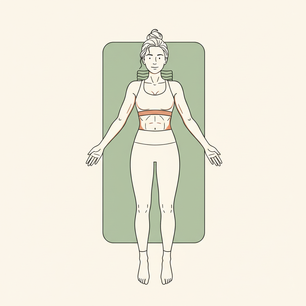 Illustration of Resting Pose (Supine)