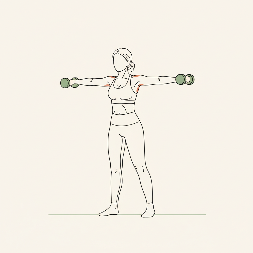 Illustration of Reverse Fly (bodyweight or very light)