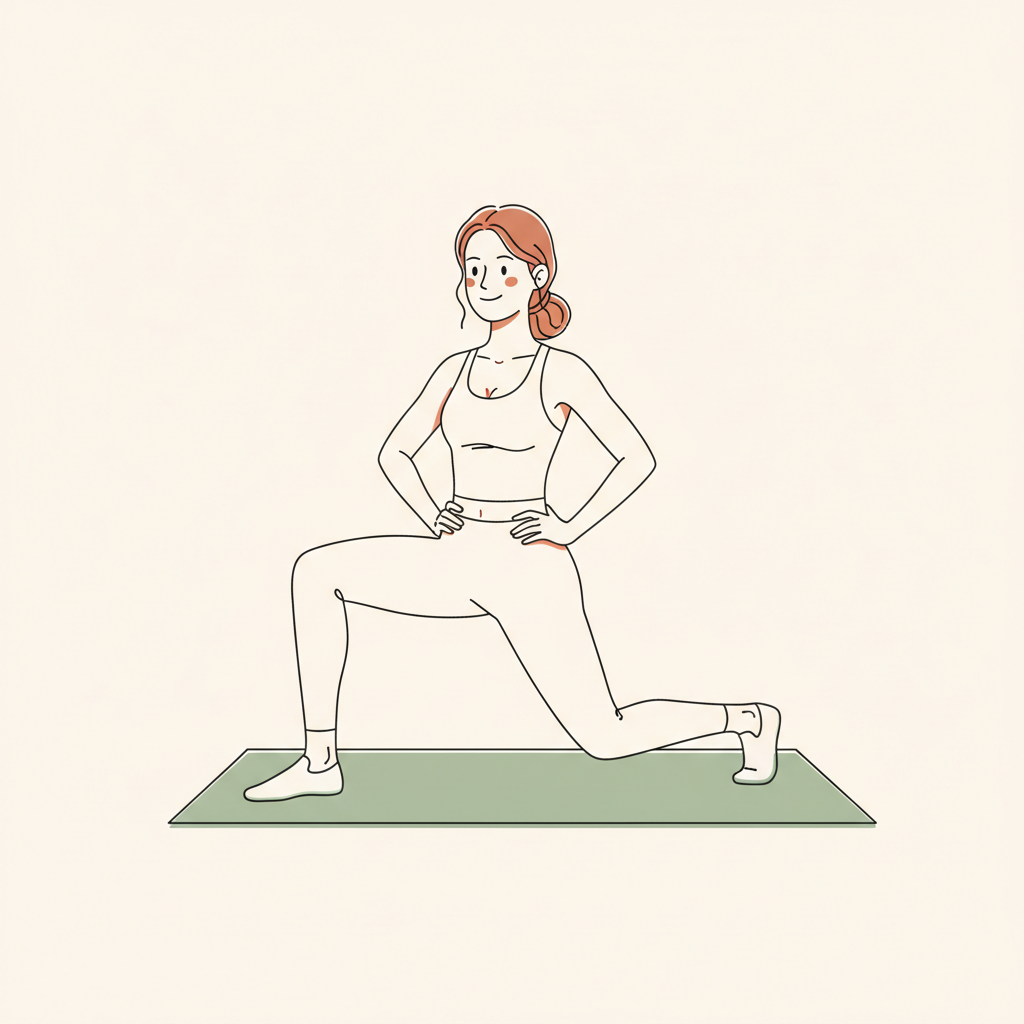 Illustration of Reverse Lunges