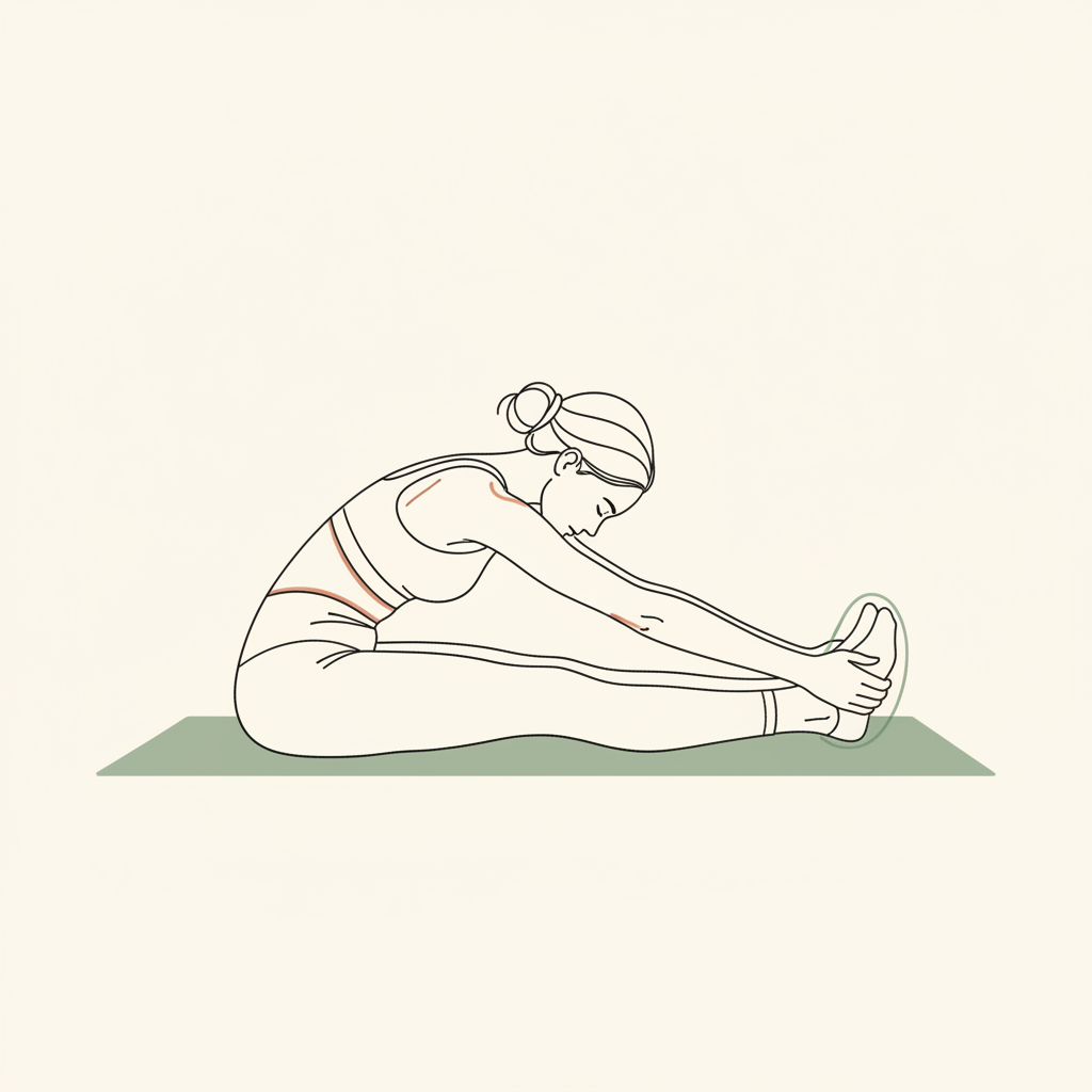 Illustration of Seated Forward Fold