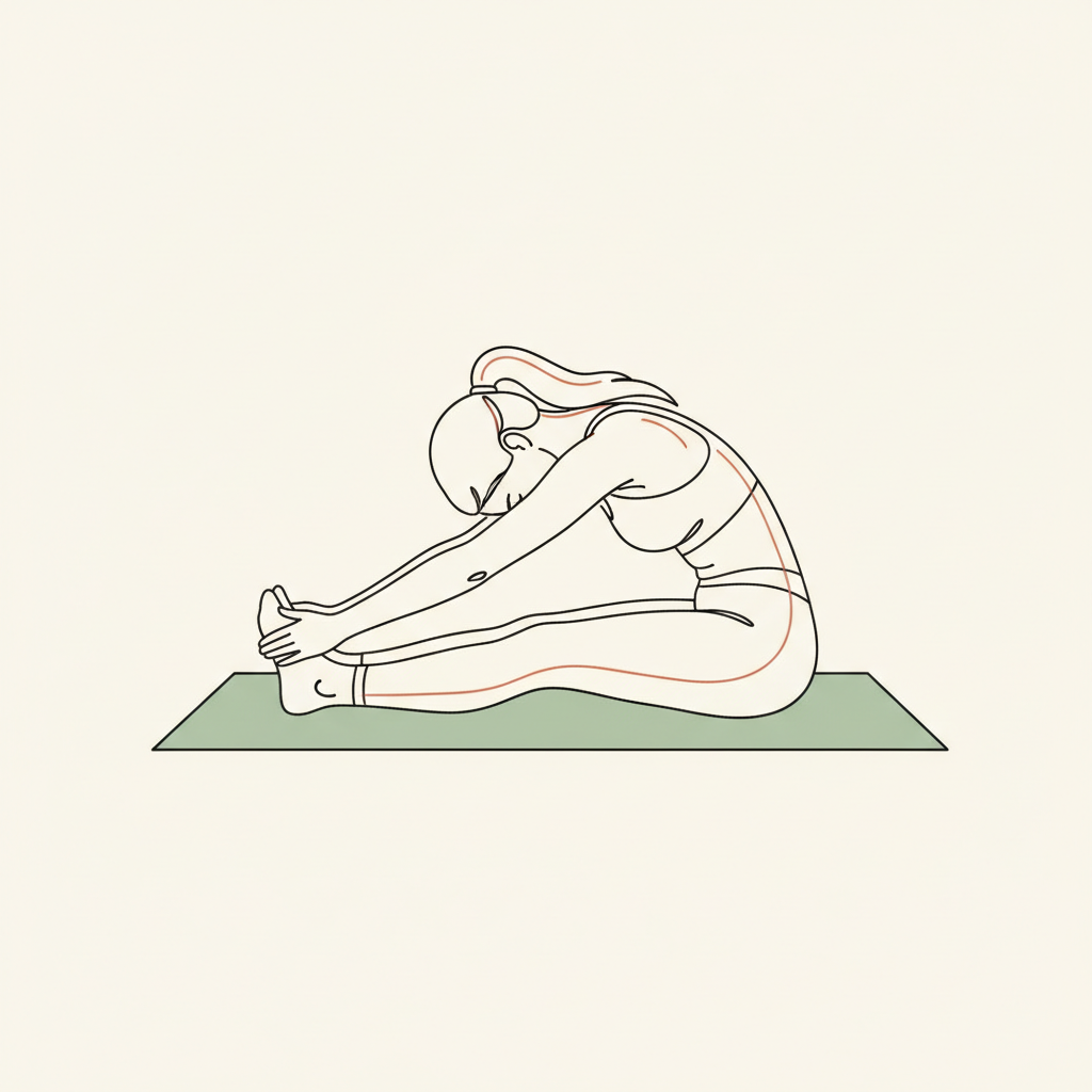 Illustration of Seated Spinal Roll Down