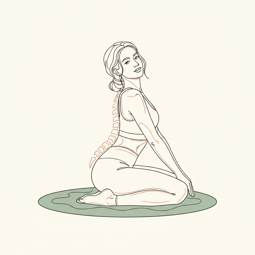 Illustration of Segmental Spinal Wave (Seated)